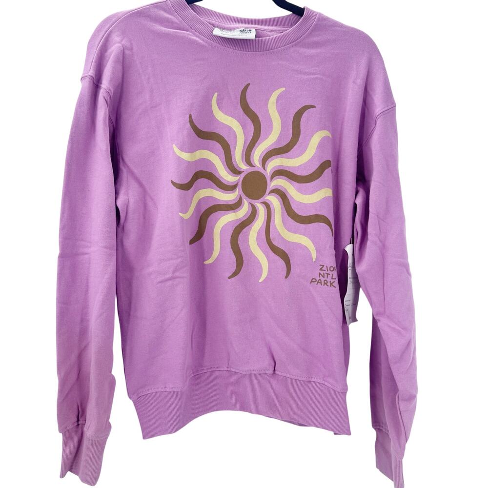 Madewell X Park Project Organic Cotton Crewneck Sweatshirts Zion Sun Size S NWT - Picture 6 of 12